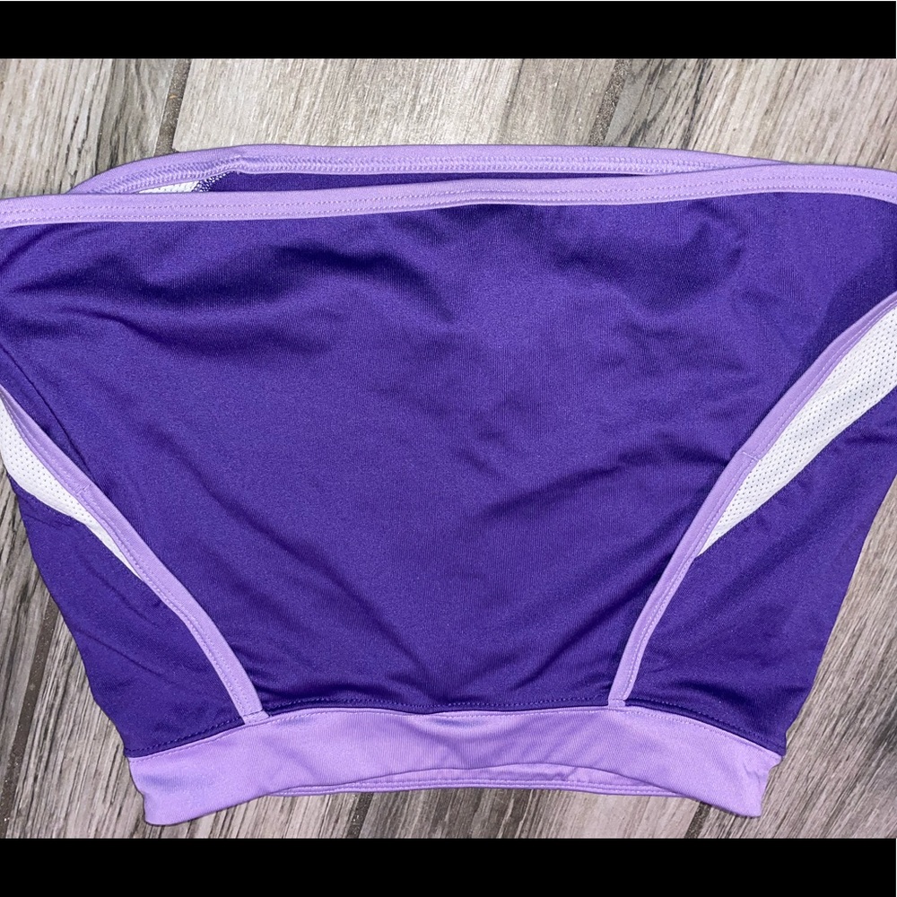 Purple mini tennis skirt